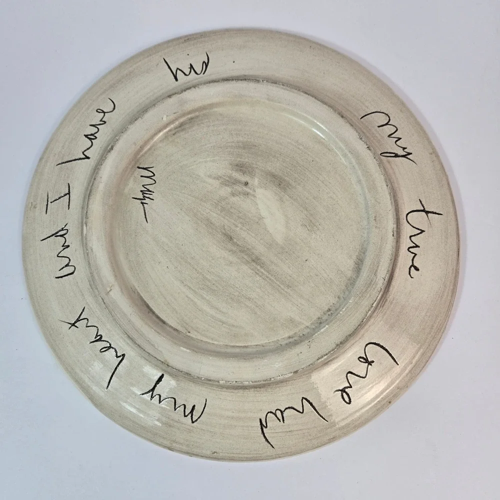 Vintage Sandra Magsamen Signed Ceramic Plate – 